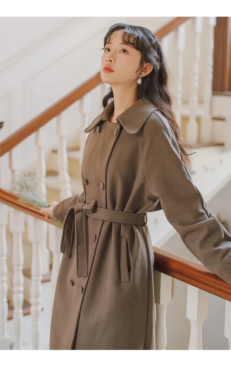 new fashion women's clothing Long sleeve wool coat coats and jackets women