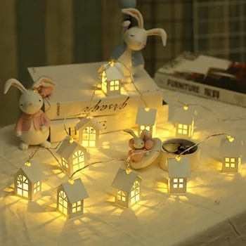 

LED Light Source 10LED Mini House Shape String Light Fairy String Light For Wedding Xmas Party Christmas