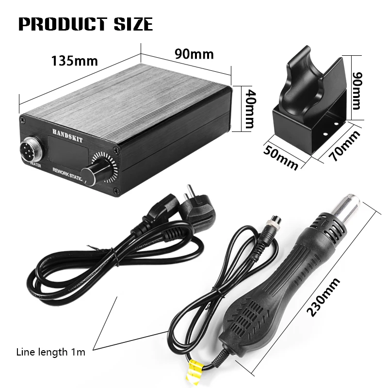 T12 Heat Guns OLED Digital Display Temperature Soldering Station Portable BGA Rework Hot Air Gun Home Diy Repair Tools
