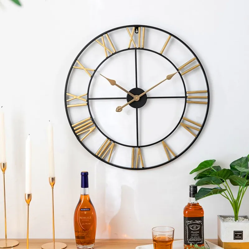 2019 Handmade Oversized 3D Retro Rustic Decorative Luxury Art Big Gear Wooden Vintage Large Wall Clock On The For Gift | Дом и сад