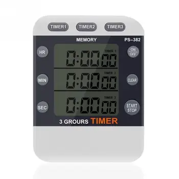 

Multifunction Triple Count Down Loud Alarm LCD Display Gadgets Practical Portable Digital Timer Tools Cooking Kitchen Clock