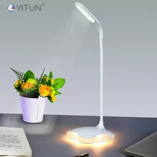 Светодиодный Настольные лампы для чтения Pro светодиодный сенсорный экран с возможностью зарядки по Usb Мощность 3 уровня Светодиодный светильник ning Батарея чтение светильник ночного сна теплый