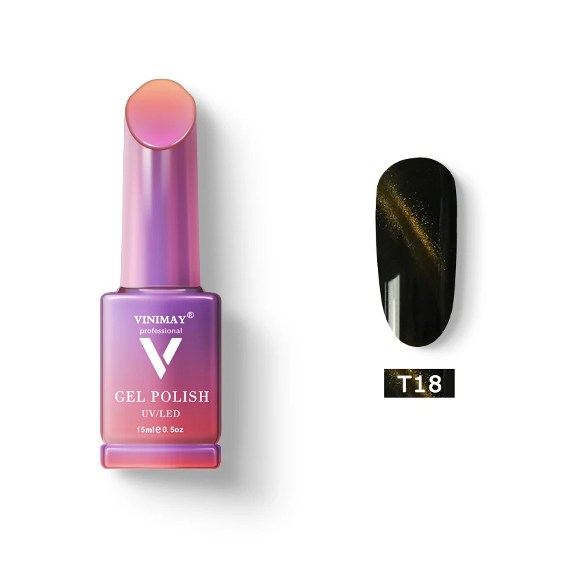 T18 VINIMAY Гель-лак для ногтей vernis полуперманентный УФ замачиваемый Гель-лак для ногтей Гель-лак прапрапраймер маникюр ногтей гель Lacque - Цвет: T18