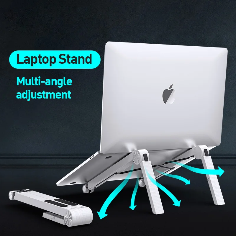 

Lightweight Laptop Cooling Stand Plastic Vertical Laptop Stand Foldable Tablet Stand Bracket Laptop Holder for MacBook
