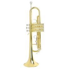 Высокое качество Bb труба B плоская прочная Латунная Труба с мундштуком