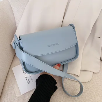 

New Simple Shoulder Bag Fashion Fresh Wild Korean Version of the Shoulder Pu Small Package