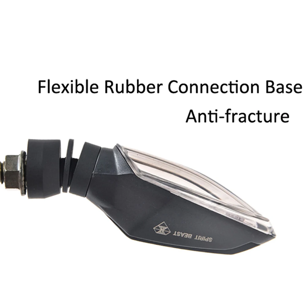 Spirit Beast Motorcycle LED Turn Signal Light Indicator 12V