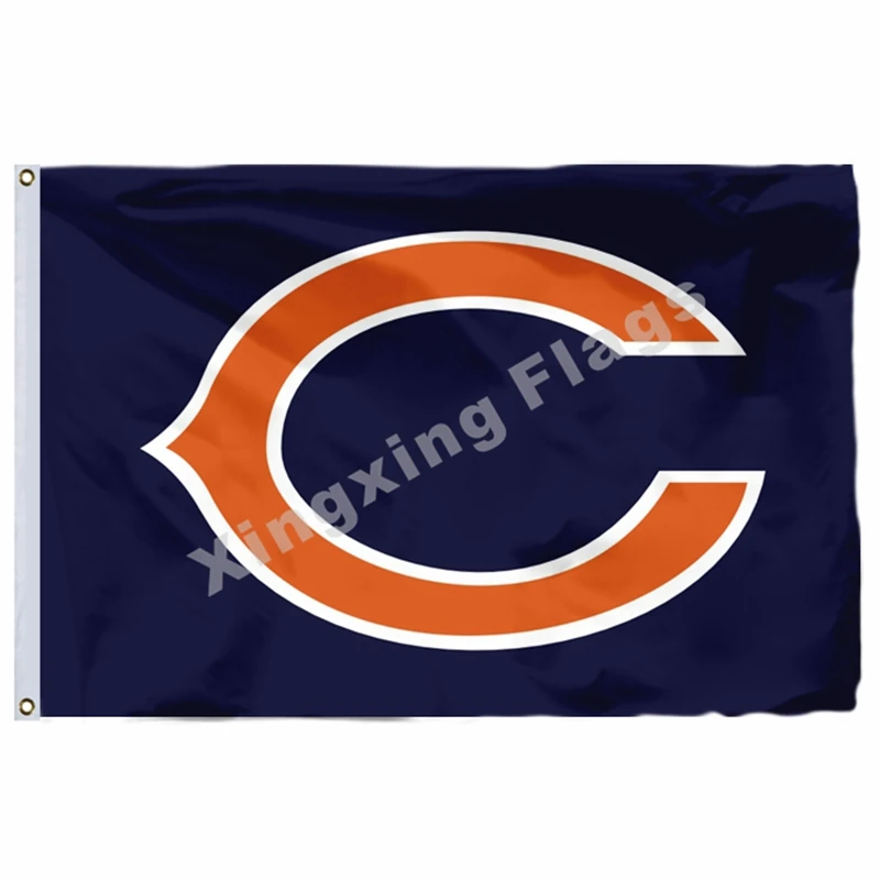 B2 Chicago Bears касательно видоизмененного Флаг США 3ft X 5ft полиэстер баннер летающие Размеры № 4 90X150 см Изготовленный На Заказ Флаг - Цвет: B2