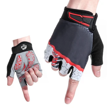 

Newly 1 Pair Gloves Half Finger Breathable Shockproof Anti-slip Cycling Sports Outdoor 19ing