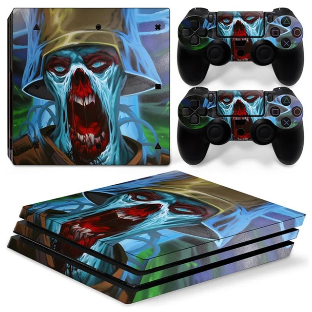 Preço de fábrica camo design adesivo de pele de vinil para ps4 pro console  e controlador