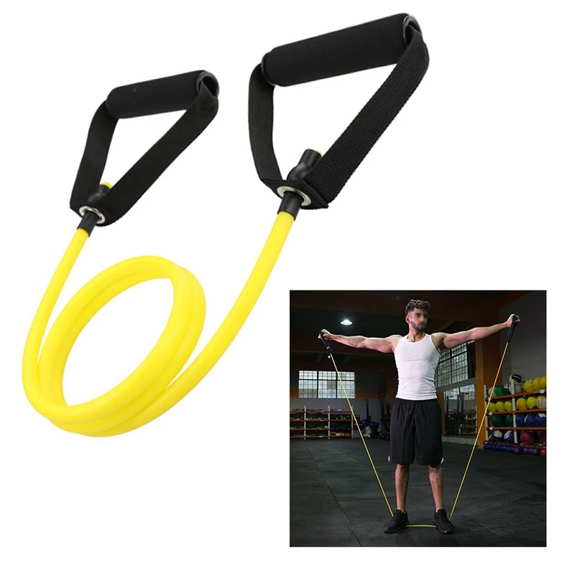 

Yoga Pull Rope Elastic Resistance Bands Fitness Workout Exercise Tubes Practical Training Rubber Tensile Expander Training