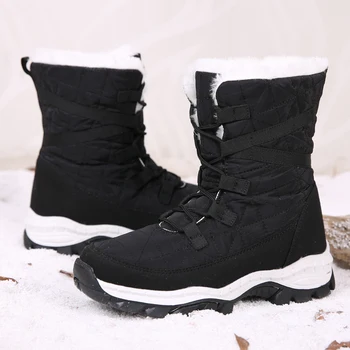 

Women Boots Platform Snow Boots Warm Thick Plush Waterproof non-slip Boots Fashion Winter Women Shoes Winter Shoes