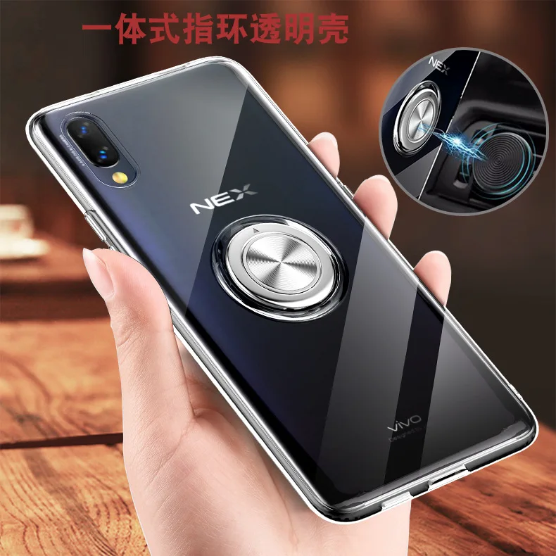 Прозрачный чехол для VIVO X27 Pro X21 X21UD X21i X23 силиконовый автомобильный держатель
