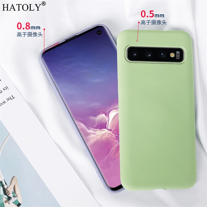 Чехол для samsung Galaxy S10 5G роскошный жидкий силиконовый мягкий чехол на заднюю панель