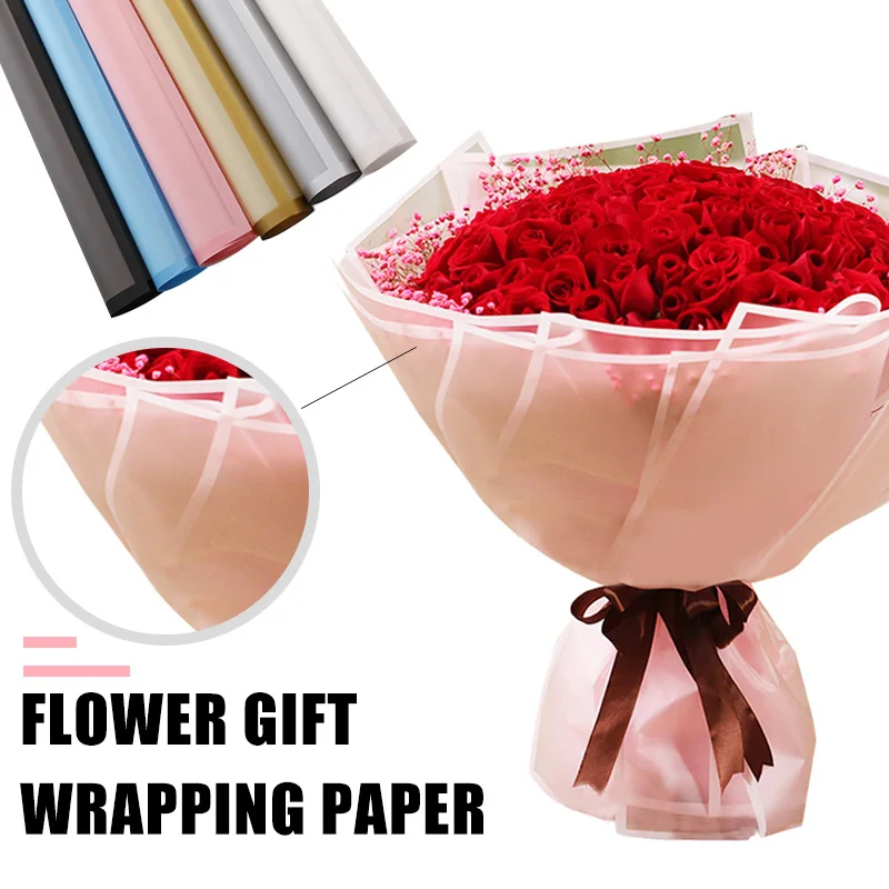 Упаковка подарков бумажная упаковка букета Роза Свадьба 60*60 см пластик День