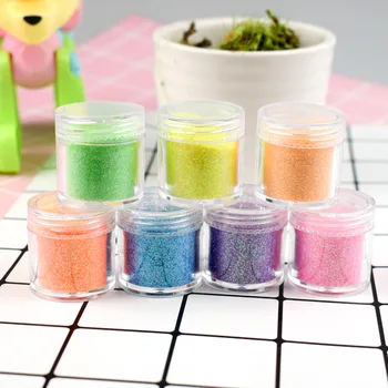 

7g Magic Color Flash Powder Gold Onion Powder Slime Crystal Mud Star Mud Fill Decoration Nail Sequin DIY Material
