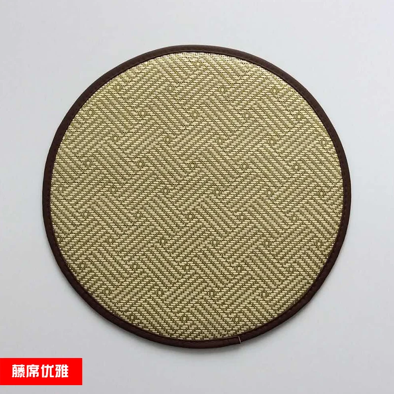 Summer tianteng bamboo ice silk stool cover comfortable rattan seat chair cushion round seat