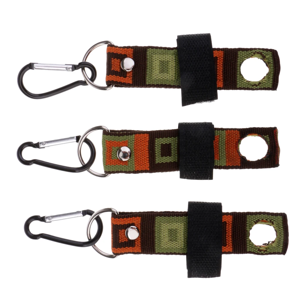 

3pcs FLOATANT BOTTLE HOLDER /CADDY WITH CARABINER & D-LOOP -FLY FISHING TOOL