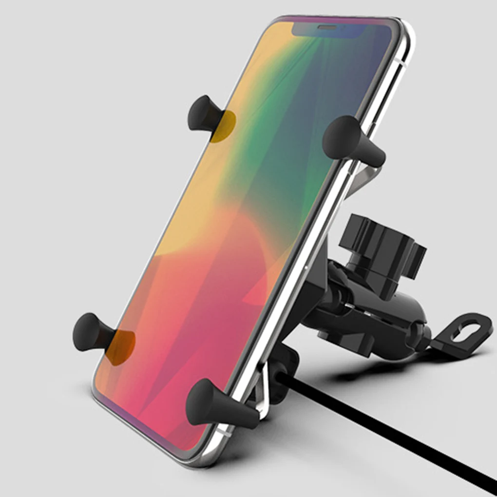 Держатель для мобильного телефона для скутера X-type USB с креплением на 360 градусов, автомобильная зарядная навигационная рама