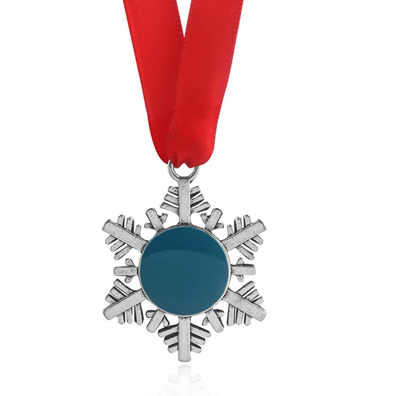 1 Pcs Christmas Keychain Santa Claus Snowflake Ribbon Magic Wand Silver Key Chain Man Car Women Bag Fashion Accessories - Color: BL-2