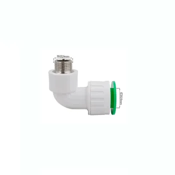 

1/2'' BSP Male Thread to 25mm PPR Quick Connector Hot Melt Free Elbow Pipe Fittings homehold Adapter Accessories for Water