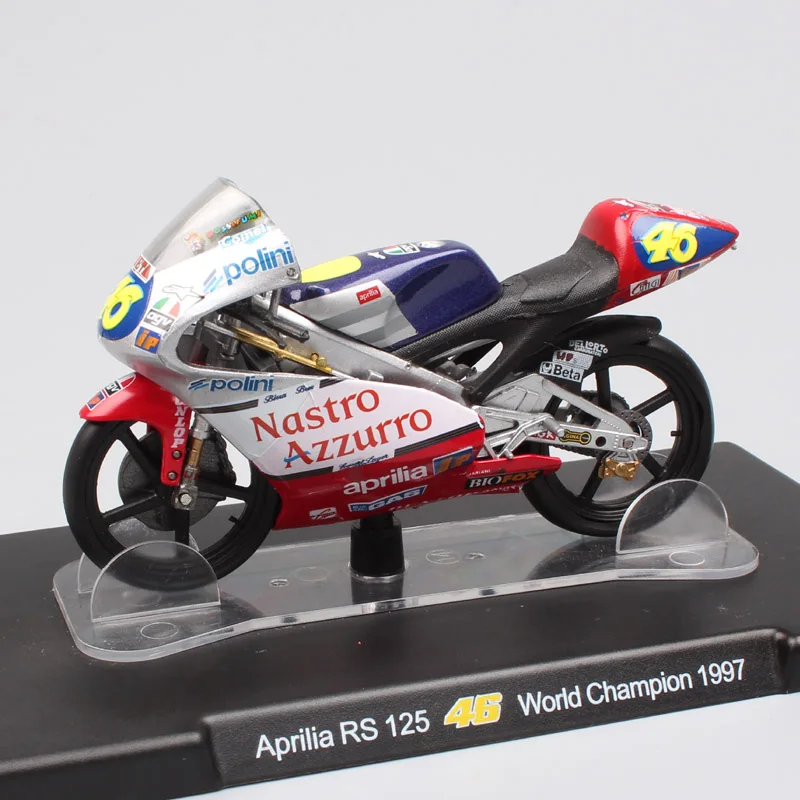 

1/18 scale Mini LEO Aprilia RS 125 World Championship 1997 Rossi GP Motorcycle Diecasts & Toy Vehicles model racer #46 bike Moto