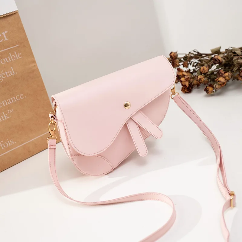 Pink Shopping Bag Женская сумка известного бренда, сумка через плечо, дизайнерская модная седельная сумка, сумка на плечо с клапаном, Женская Повседневная Сумочка для телефона - Цвет: Pink Shopping Bag