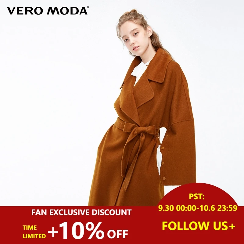 

Vero Moda Women's New Double-Faced Silhouette Long Woolen Coat | 318327530