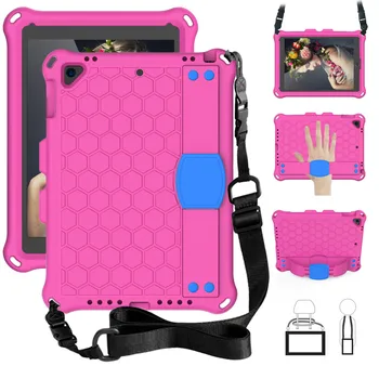 

For iPad 9.7 2018 2017 Case Shockproof Stand Kids Case for iPad Air /iPad Air 2 /Pro 9.7 Tablet Cover with Shoulder Strap