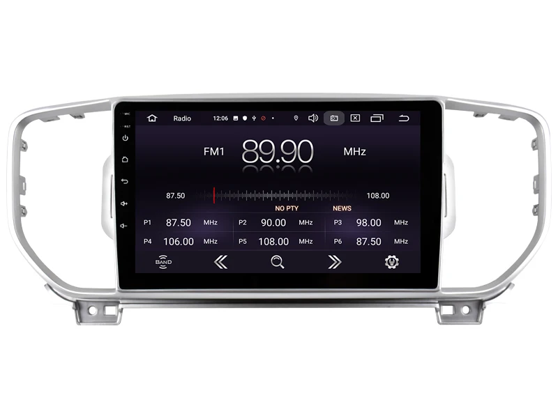 OTOJETA Android 9,0 плеер умный Автомобильный мультимедийный радио для KIA SPORTAGE gps навигация по Bluetooth Полный сенсорный магнитофон