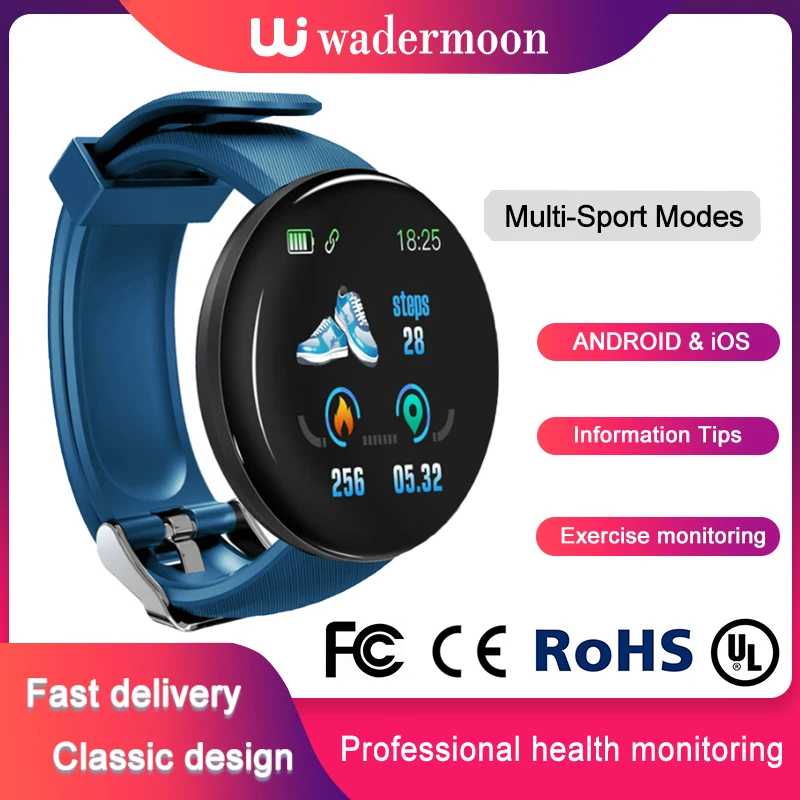

Smart Sports Watch Bracelet Oxygen Remote Camera Tracker Smart Fitness Wristband ECG Blood Pressure Oxygen Smartband TFT Screen