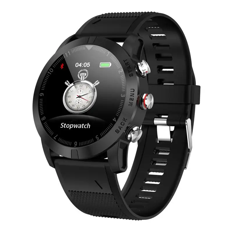 S10 Смарт-часы для мужчин пульсометр кровяное давление Bluetooth Smartwatch водонепроницаемый IP68 фитнес-трекер спортивный смарт-браслет - Цвет: Black Silica Strap