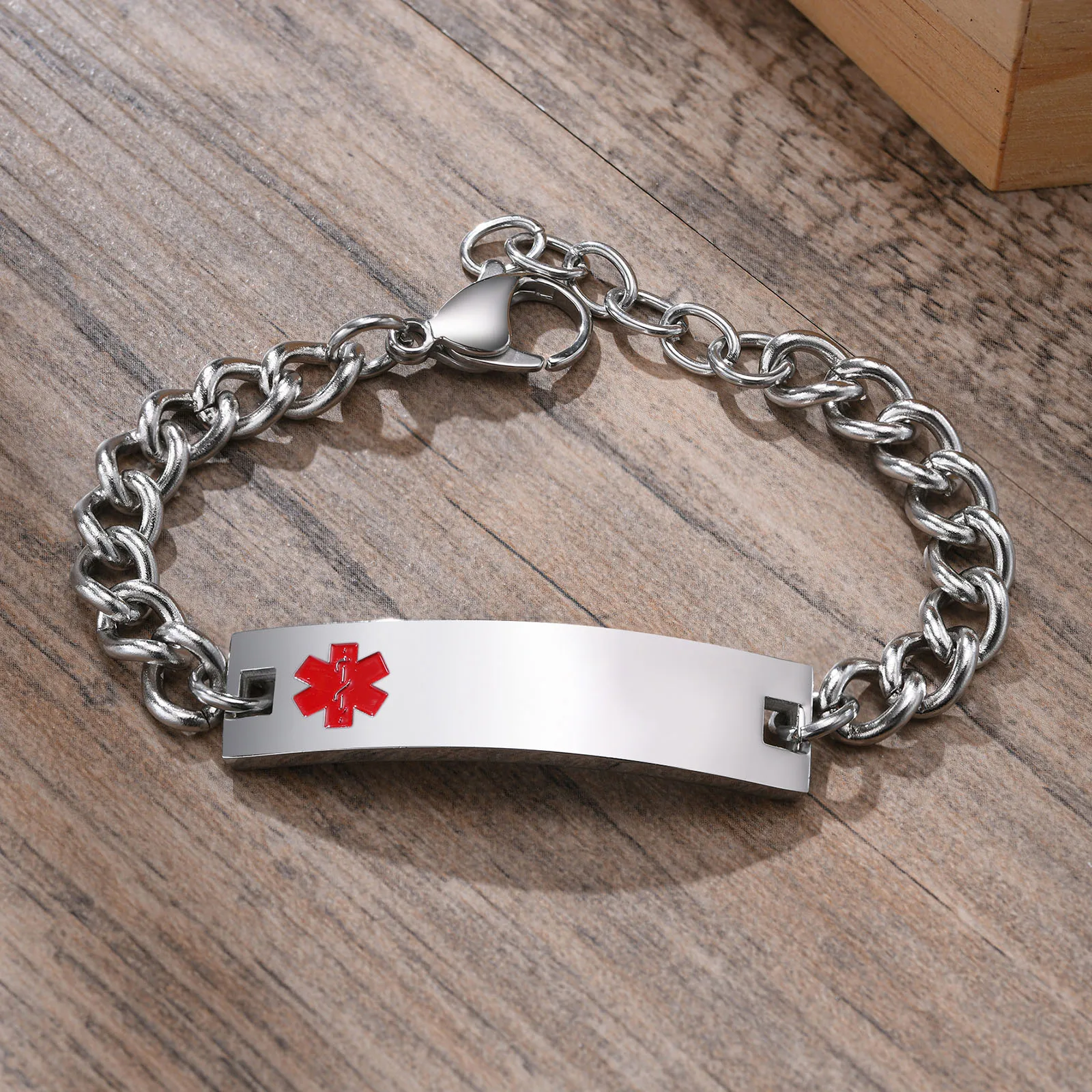 Men's Medical Alert Bracelet | Bachus Medical ID Bracelet