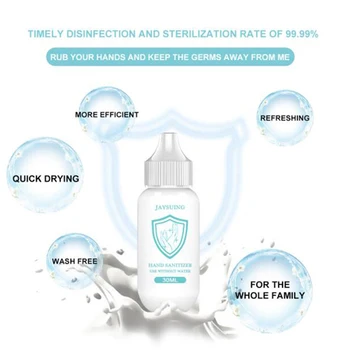 

30ml Multi-function Hand Sanitizer Wash Free Bactericidal Gel Cleaning Agent Portable Disposable Prevention Hand Sanitizer