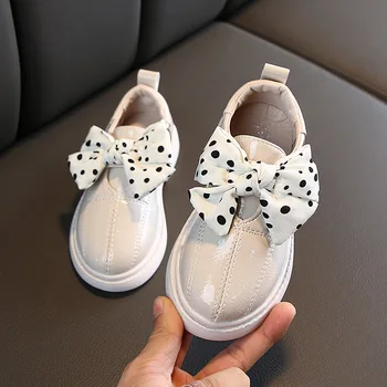 

Spring Summer Girls Dress Shoes Girls Princess Leather Shoes Children Size 26-30 Casual Shoes Sneakers Kids Leather Shoes Flat