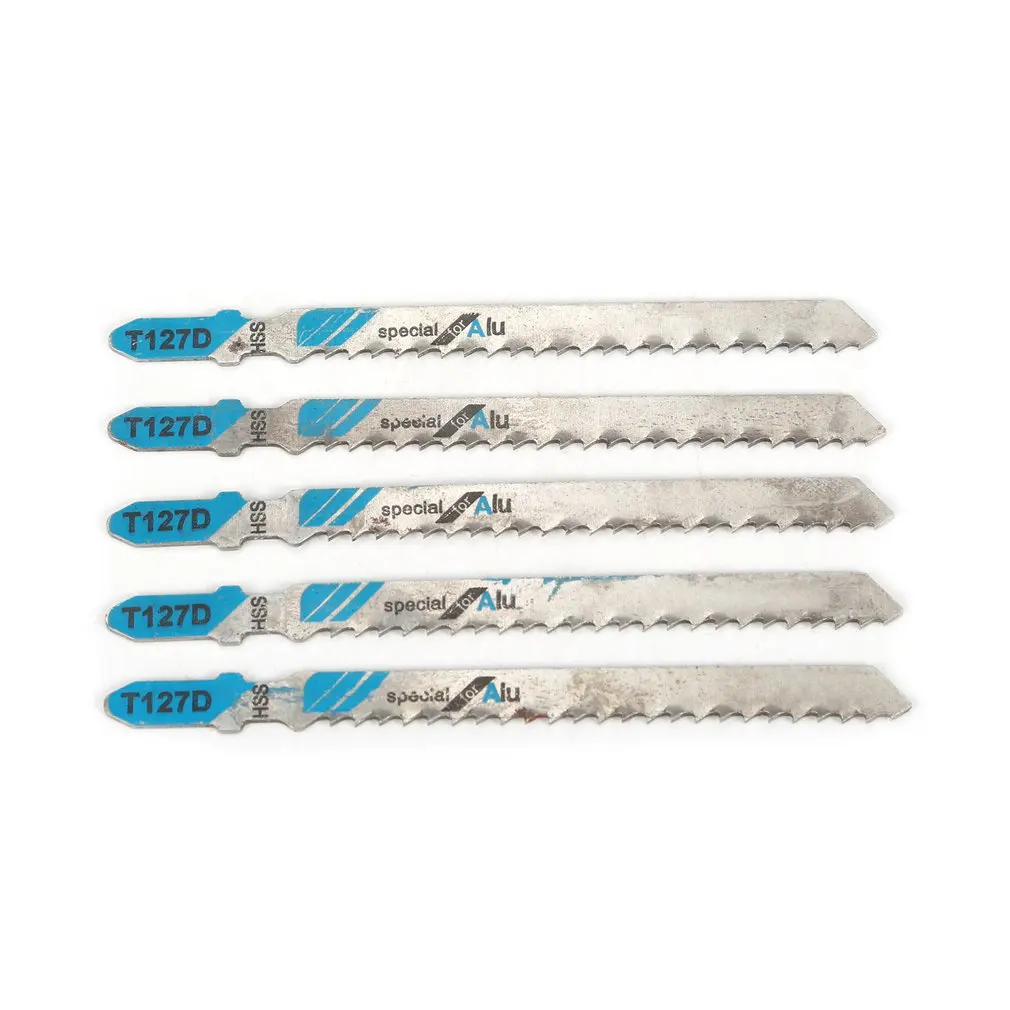 

5Pcs/set T127D Saw Blade Hacksaw Jig Saw Blade Set Reciprocating Curve Saw Blade For Hard Metal Saw Cutting Tool