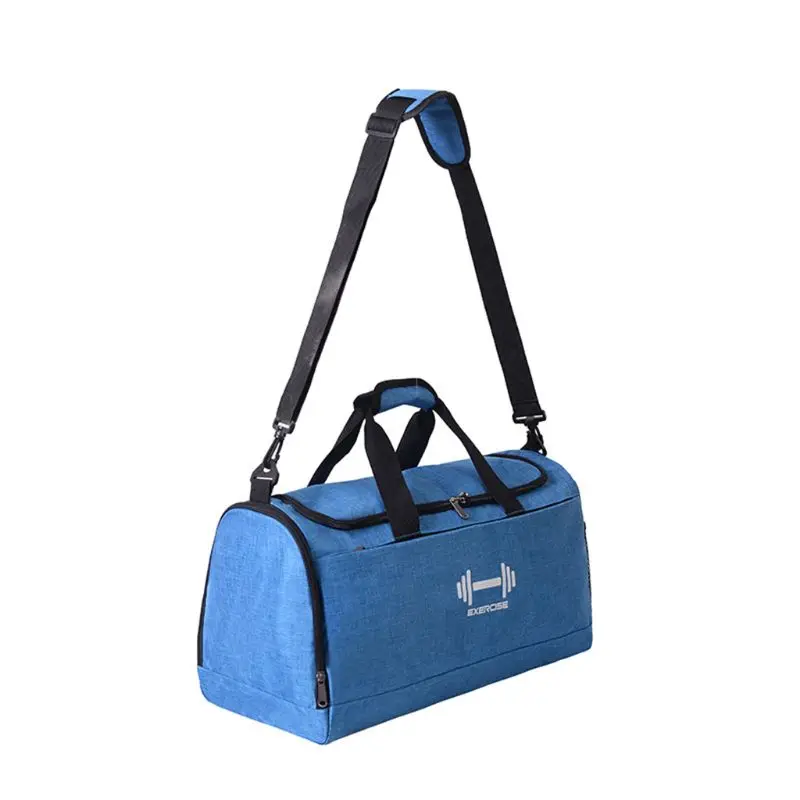 Спортивная сумка для спортзала для мужчин и женщин Водонепроницаемая дорожная сумка для путешествий сумка для багажа с мокром карманом и обувью Compart для мужчин t - Цвет: sky blue