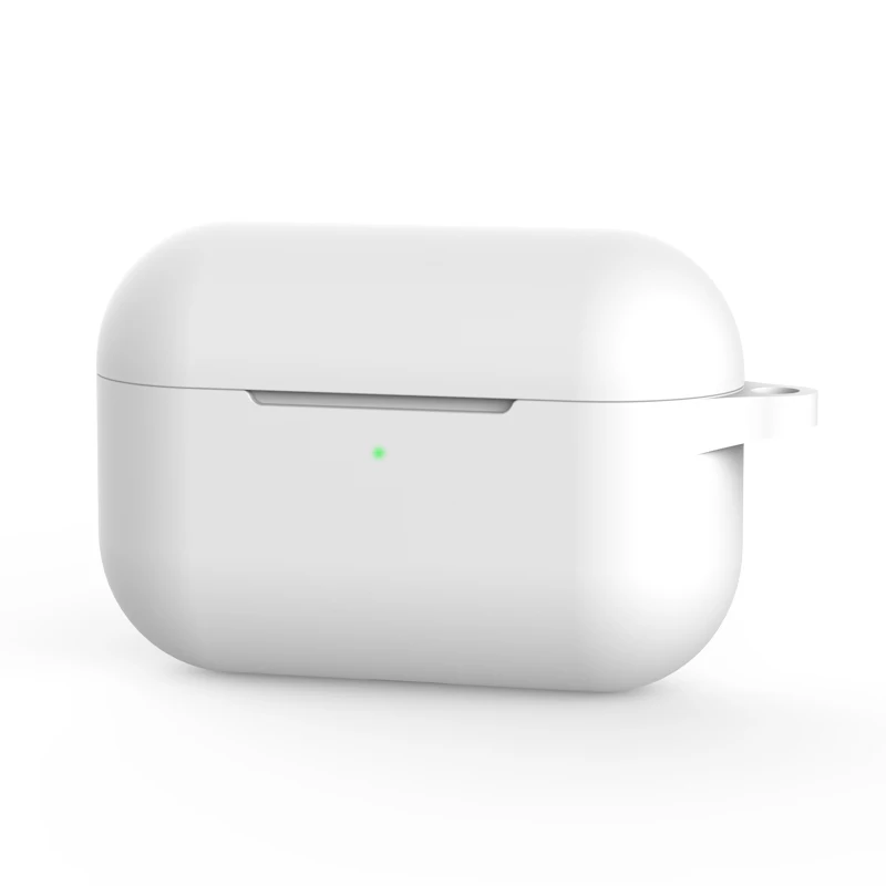 IKSNAIL силиконовый чехол для Airpods Pro, чехол, беспроводной Bluetooth для Apple Airpods Pro, чехол, чехол для наушников, чехол для Air Pods pro 3 - Цвет: Clear