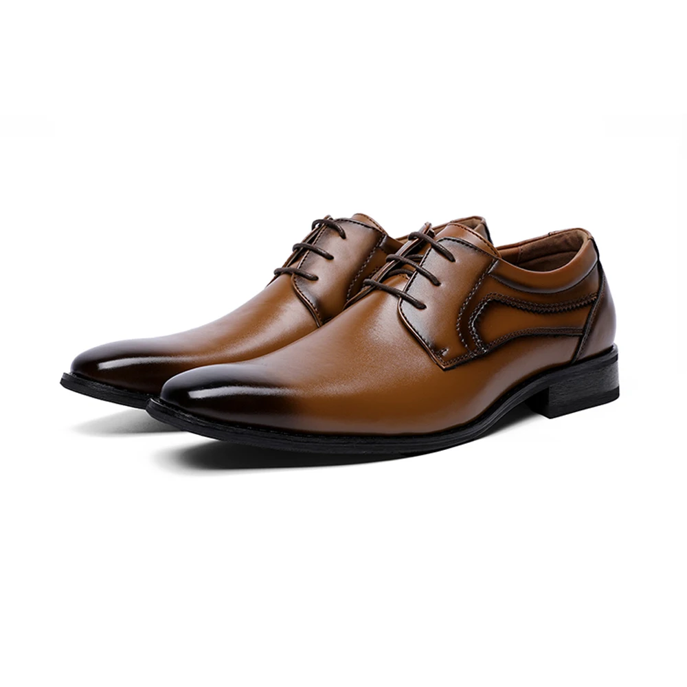 

DESAI China Factory Large size Tip laces Men Leather Business Valentine Shoes Male 2019