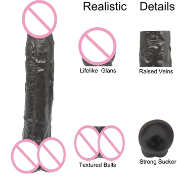 27*4.5CM Super Huge Long Dildos Strapon Giant Realistic Dildo Anal Butt with Suction Cup Big Soft Penis Sex Toy For Women 4