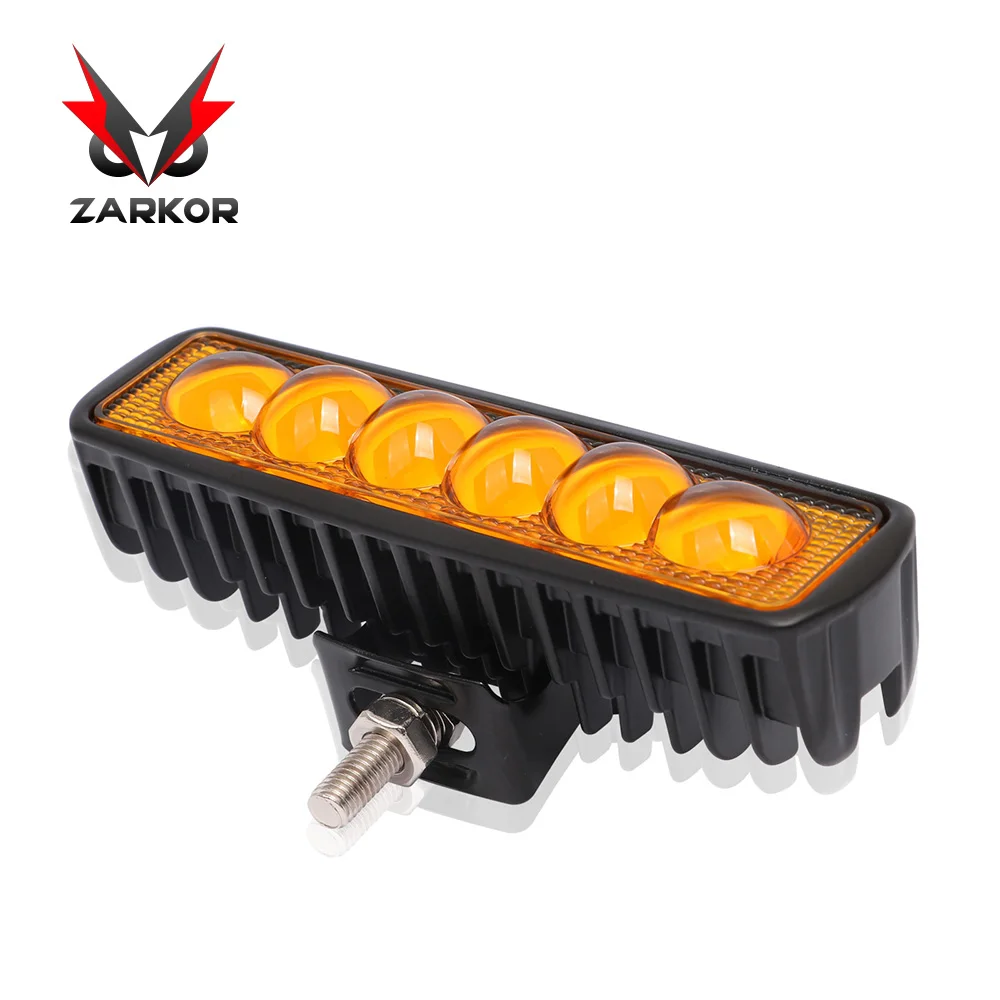Zarkor 18 Вт DRL светодиодный Спот Наводнение Светодиодный светильник рабочий светильник фар дальнего света 9-30 в 4WD 12V светодиодный рабочий светильник s внедорожника SUV машинками