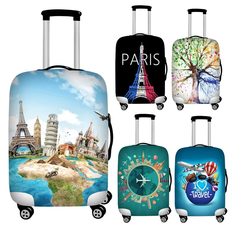 

FORUDESIGNS 18''-32'' Trolley Luggage Protective Dust Covers Stretch Travel Suitcase Covers Spandex Waterproof Baggage Cover