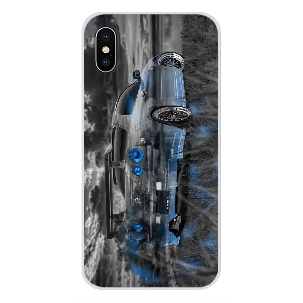 Автомобиль Nissan Skyline GTR R34 для Apple IPhone X XR XS MAX 4 4S 5 5S 5C SE 6 6S 7 8 Plus, ipod touch 5 6 прозрачные чехлы из термопластичного полиуретана - Цвет: images 6