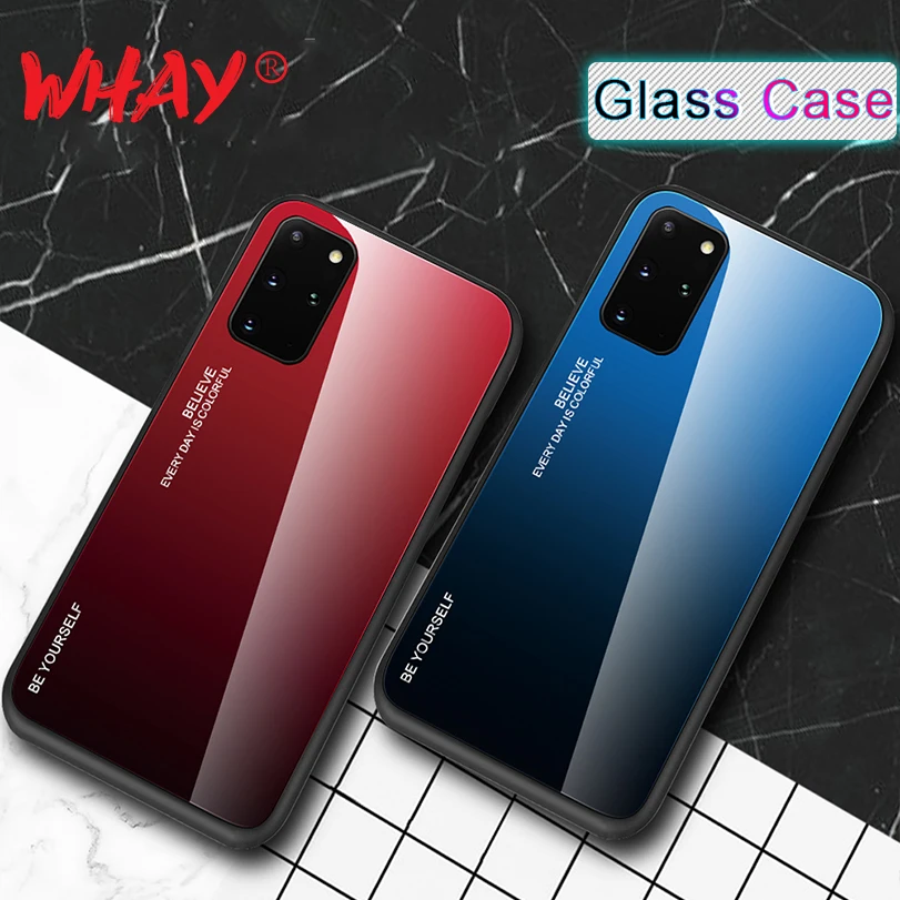 Роскошный чехол для Samsung Galaxy S20 Plus A71 A51 чехлы с градиентом задняя крышка телефона