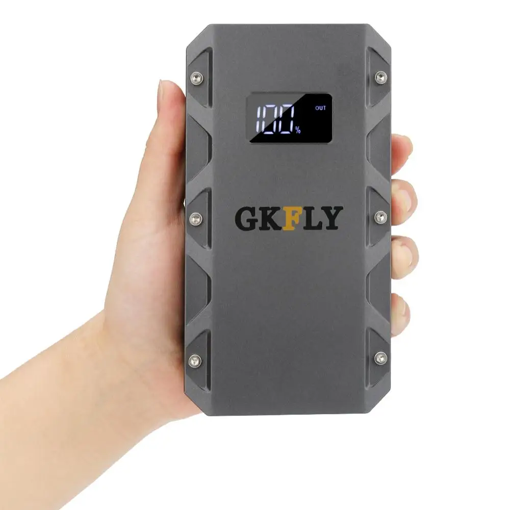 2019 Emergency Car Jump Starter Portable Power Bank 12V 1500A Mettlic Texture Starting Booster Batt