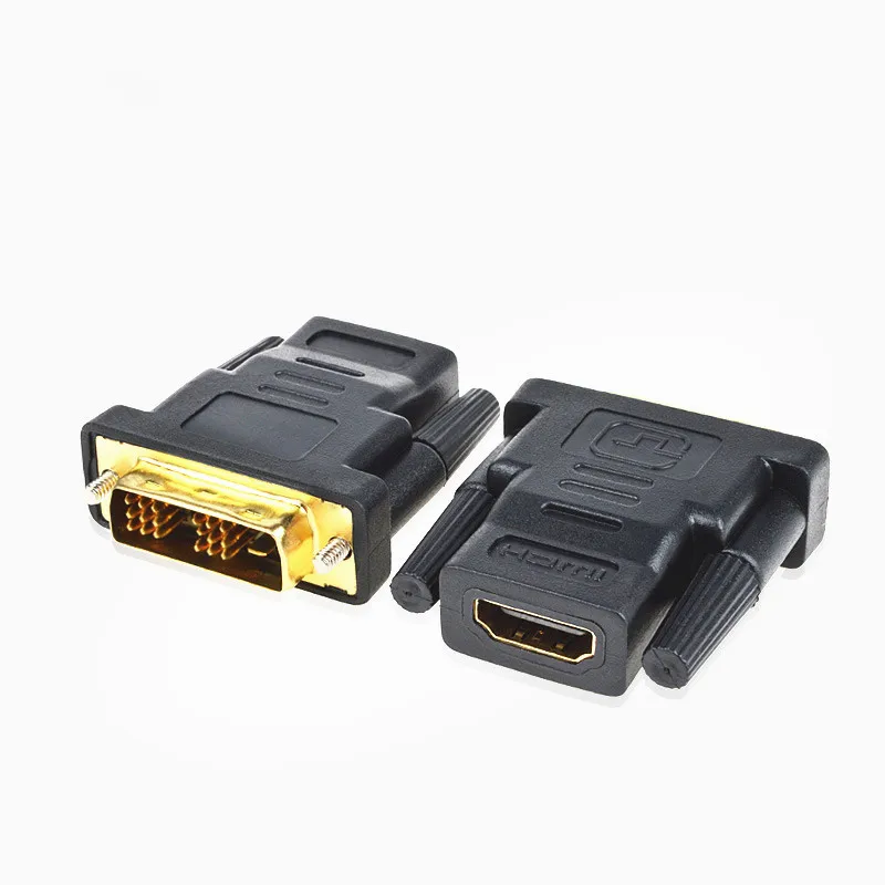 200 шт./лот HDMI типа мама Для того чтобы DVI D (18 + 1) штекер F/M адаптер конвертер