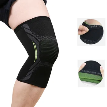 

1 PC Elastic Knee Pads Nylon Sports Fitness Kneepad Fitness Gear Patella Brace Running Basketball Volleyball Support