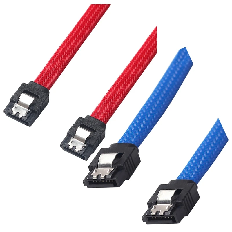 2 шт. 50 см SATA 3,0 III SATA3 7 pin кабель для передачи данных 6 ГБ/сек. SSD Кабели HDD жесткий диск шнур для передачи данных с нейлоновыми рукавами премиум версия, 1 шт