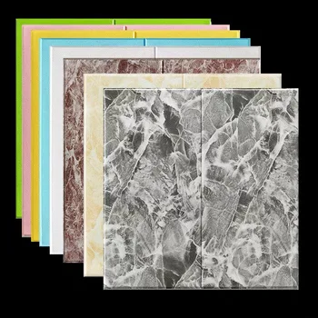 

Self adhesive Marble Wallpaper 3D Waterproof Wall Sticker Living Room Floor Contact Paper Kitchen Backsplash Tiles Decals