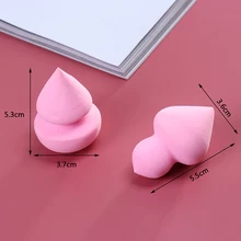 2 шт Гладкий тональный крем для растушевки контуров, пуховка для сухого и влажного использования, аппликатор для макияжа, супер мягкая губка, пудра, блендер